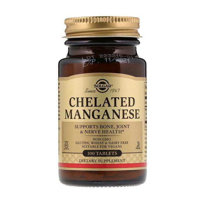 Solgar Chelated Manganese Tablet 100's - Wellness Shoppee