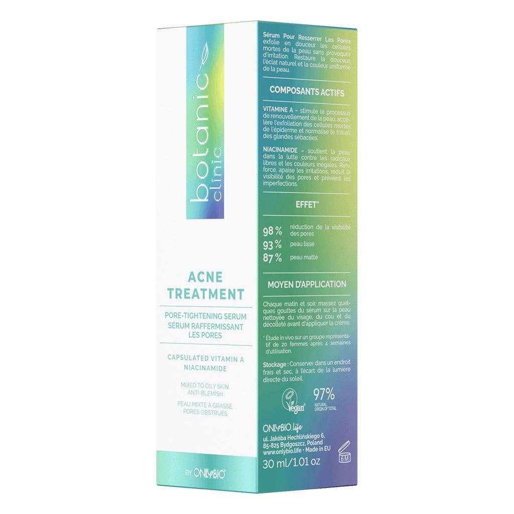 OnlyBio Botanic Clinic Acne Treatment Pore-Tightening Serum For Blemish Prone Skin, 30ml - Wellness Shoppee