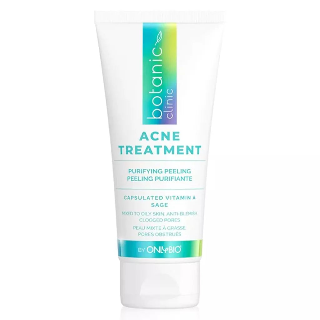 OnlyBio Botanic Clinic Acne Treatment Purifying Peeling Cream For Blemish Prone Skin 75ml - Wellness Shoppee