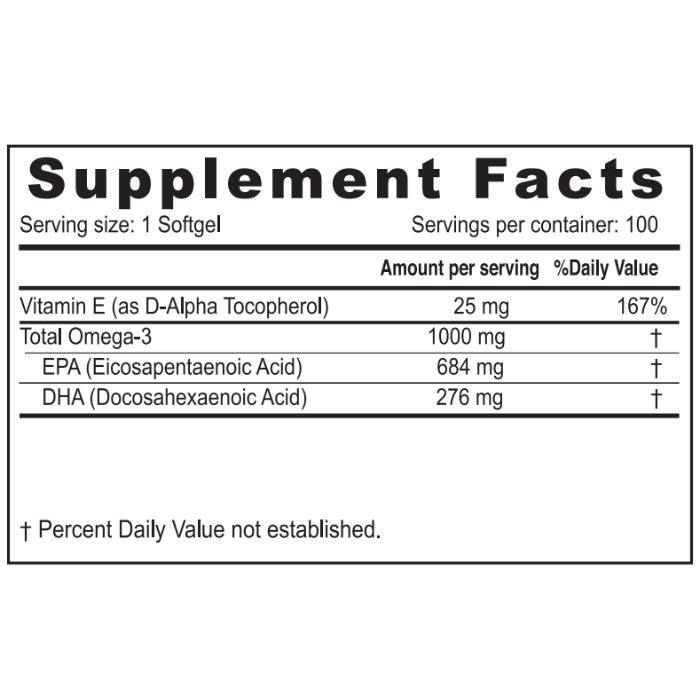 Nordic Sunshine Ultra Concentrated Omega 3 1000mg Softgels 100's - Wellness Shoppee