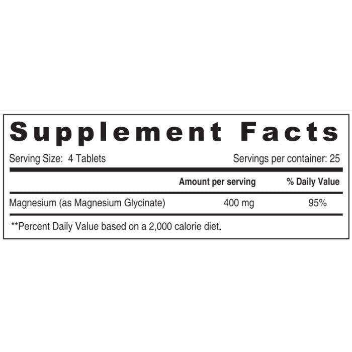 Sunshine Nutrition Chelated Magnesium 400mg Tablet 100's - Wellness Shoppee
