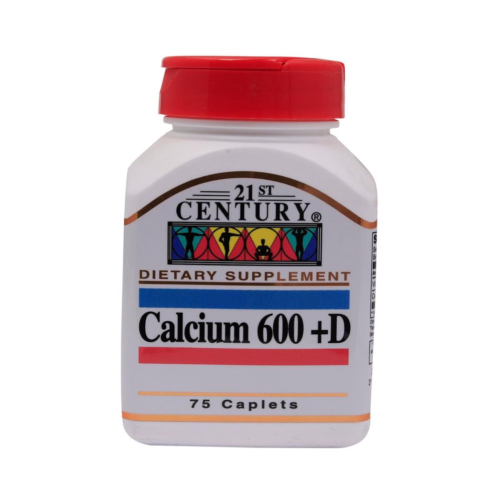 21st Century Calcium 600 Plus D Caplets 75 s