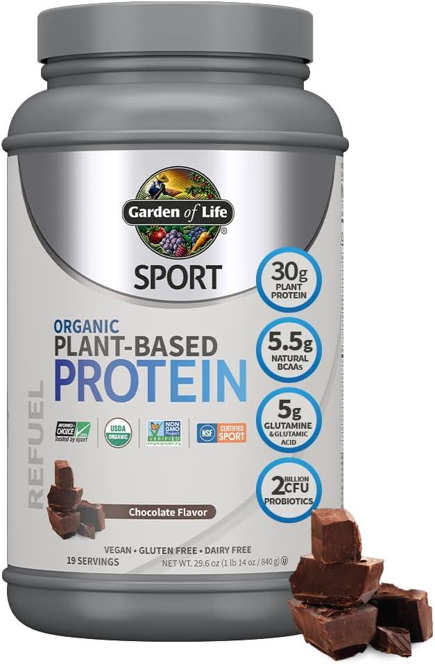 Garden of Life - Sport Organic Plant-Based Protein Chocolate 29.6 Oz. - Wellness Shoppee