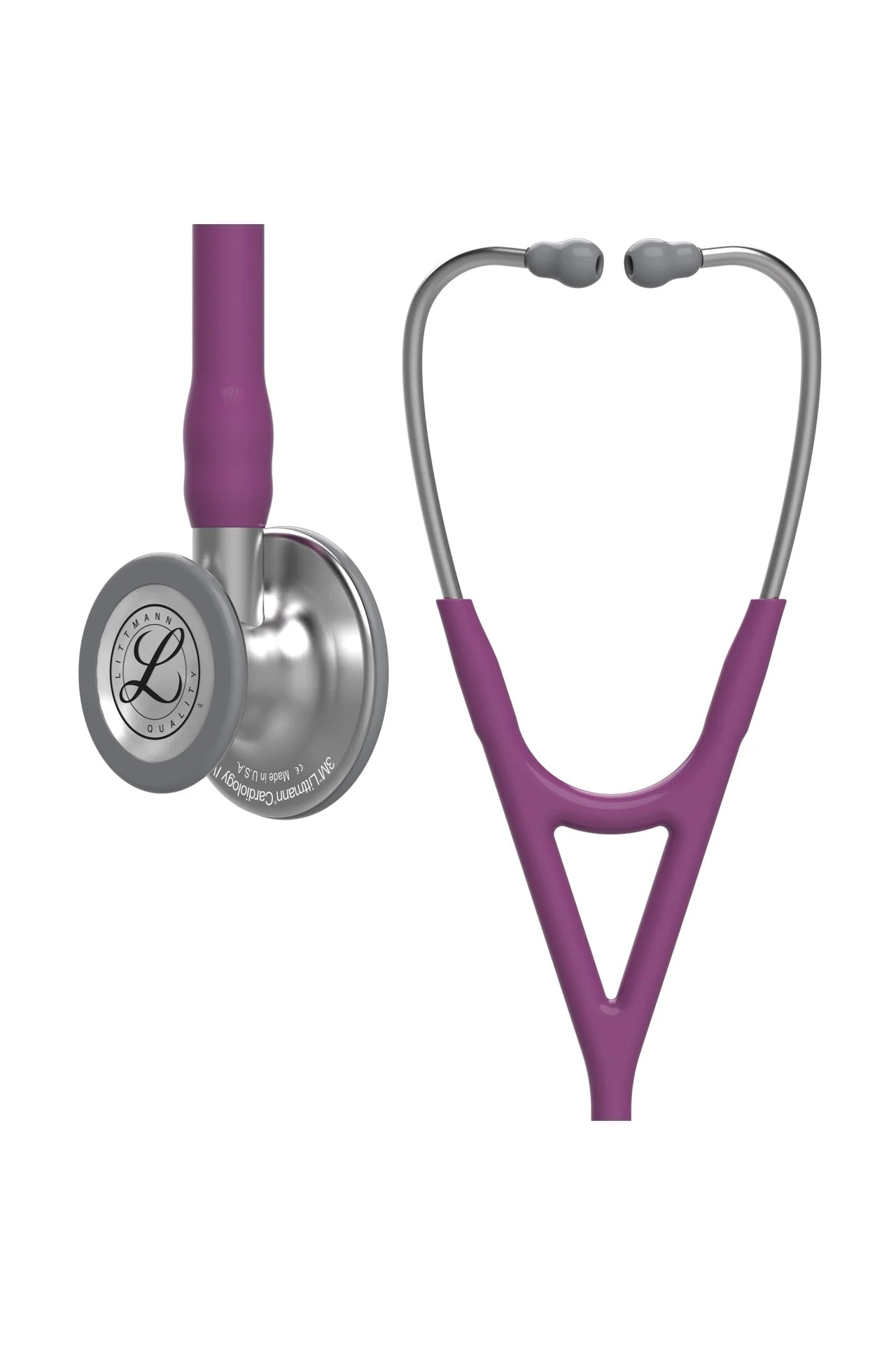 3M™ Littmann® Cardiology IV™ Diagnostic Stethoscope, Plum Tube, Stem and Headset, 27 inch, 6156