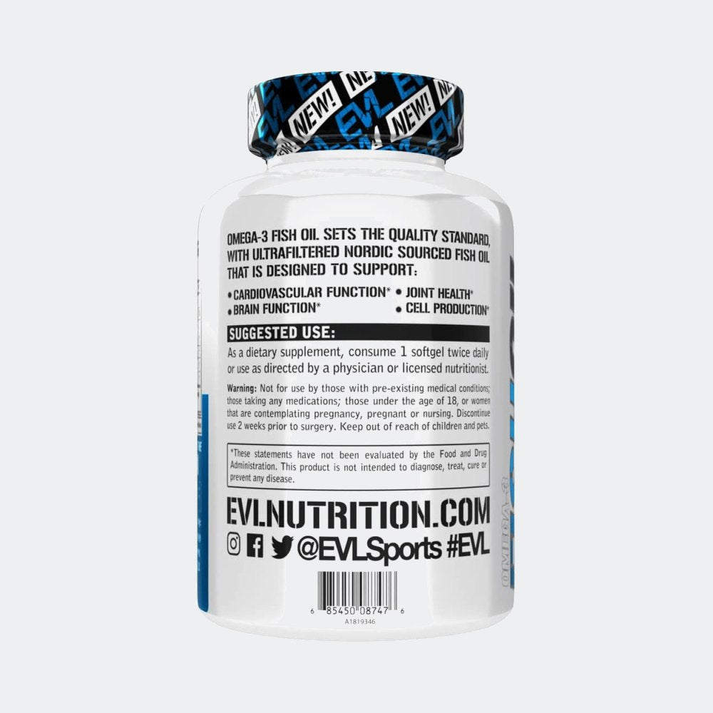 Evlution Nutrition Omega 3 Fish Oil 60 Servings
