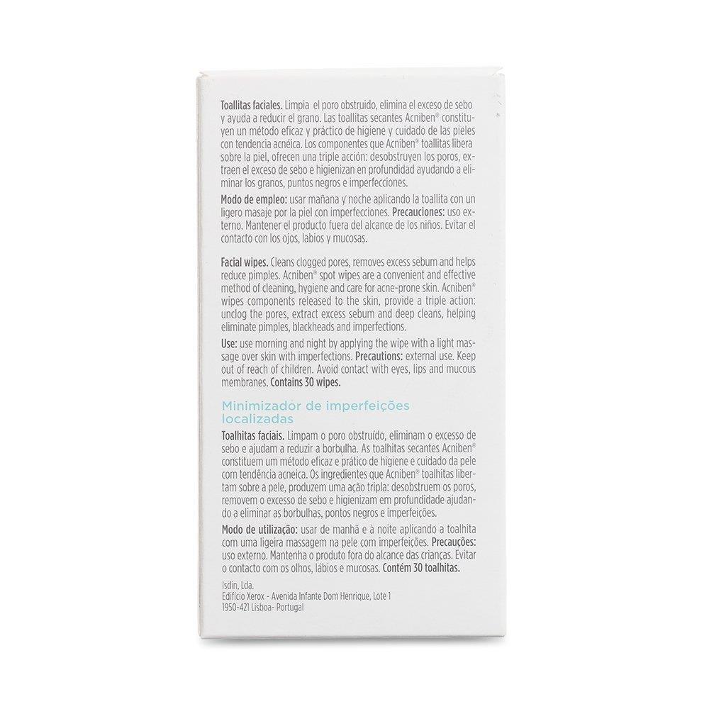 Isdin Teen Skin Acniben Imperfection Minimizing Wipes 30's - Wellness Shoppee