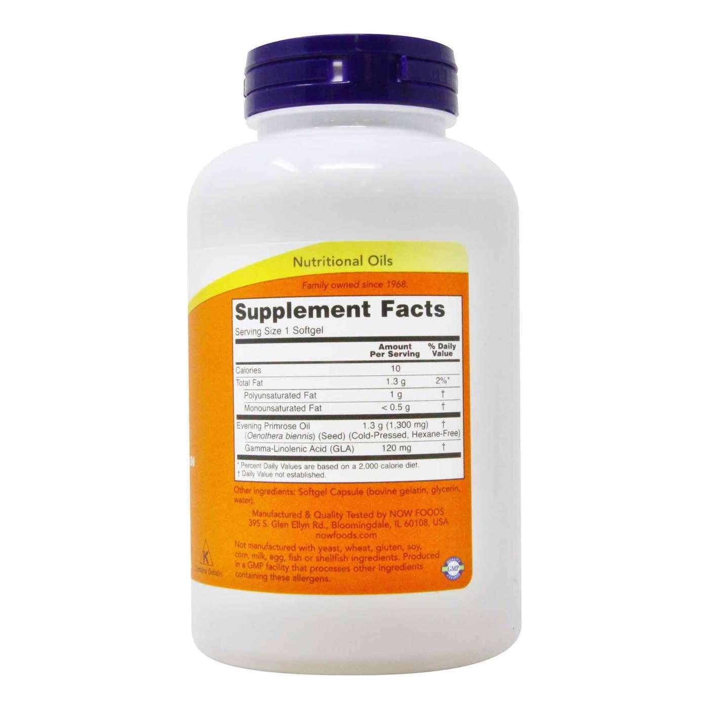 Now Super Primrose Oil 1300 Mg 60 Softgels - Wellness Shoppee