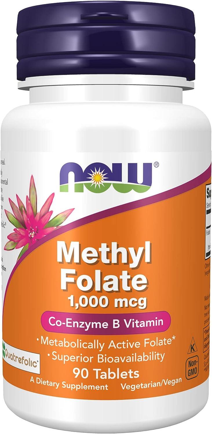 Now Foods Methyl Folate 1000 Mcg 90 Tablets - Wellness Shoppee