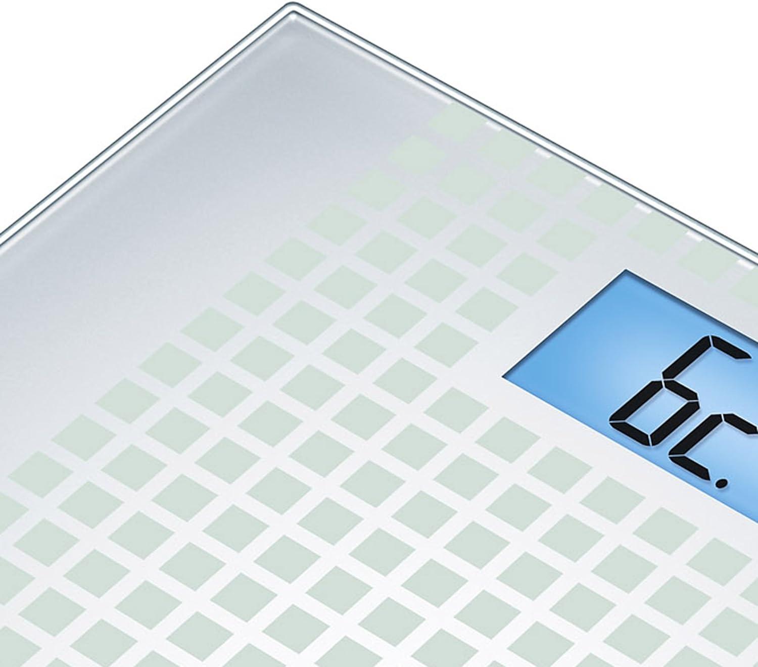 Beurer GS 206 Squares glass scale, GS 206 Squares grey - Wellness Shoppee