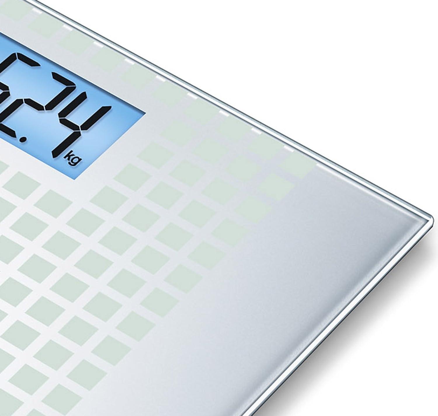 Beurer GS 206 Squares glass scale, GS 206 Squares grey - Wellness Shoppee