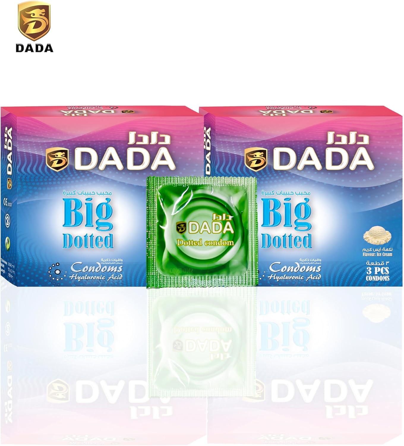 Dada Big Dotted Condoms 3's