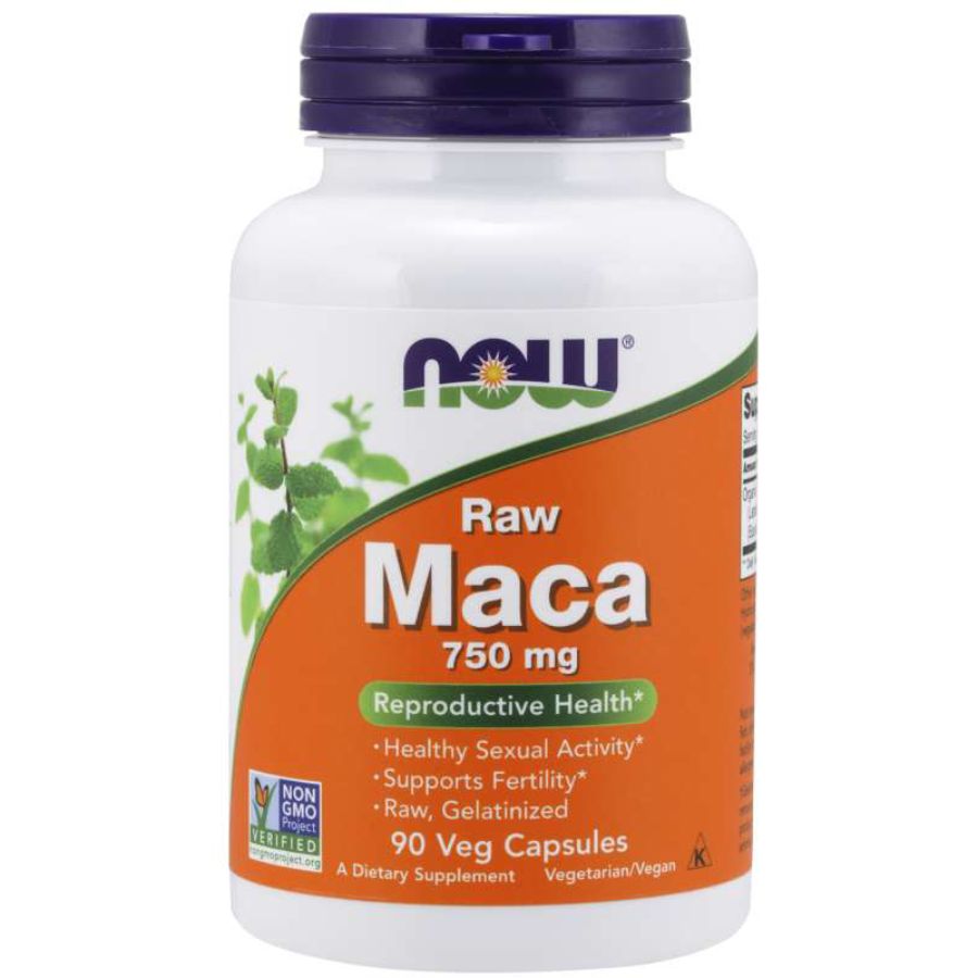 Now Maca Raw 750mg Veg Capsules 90s
