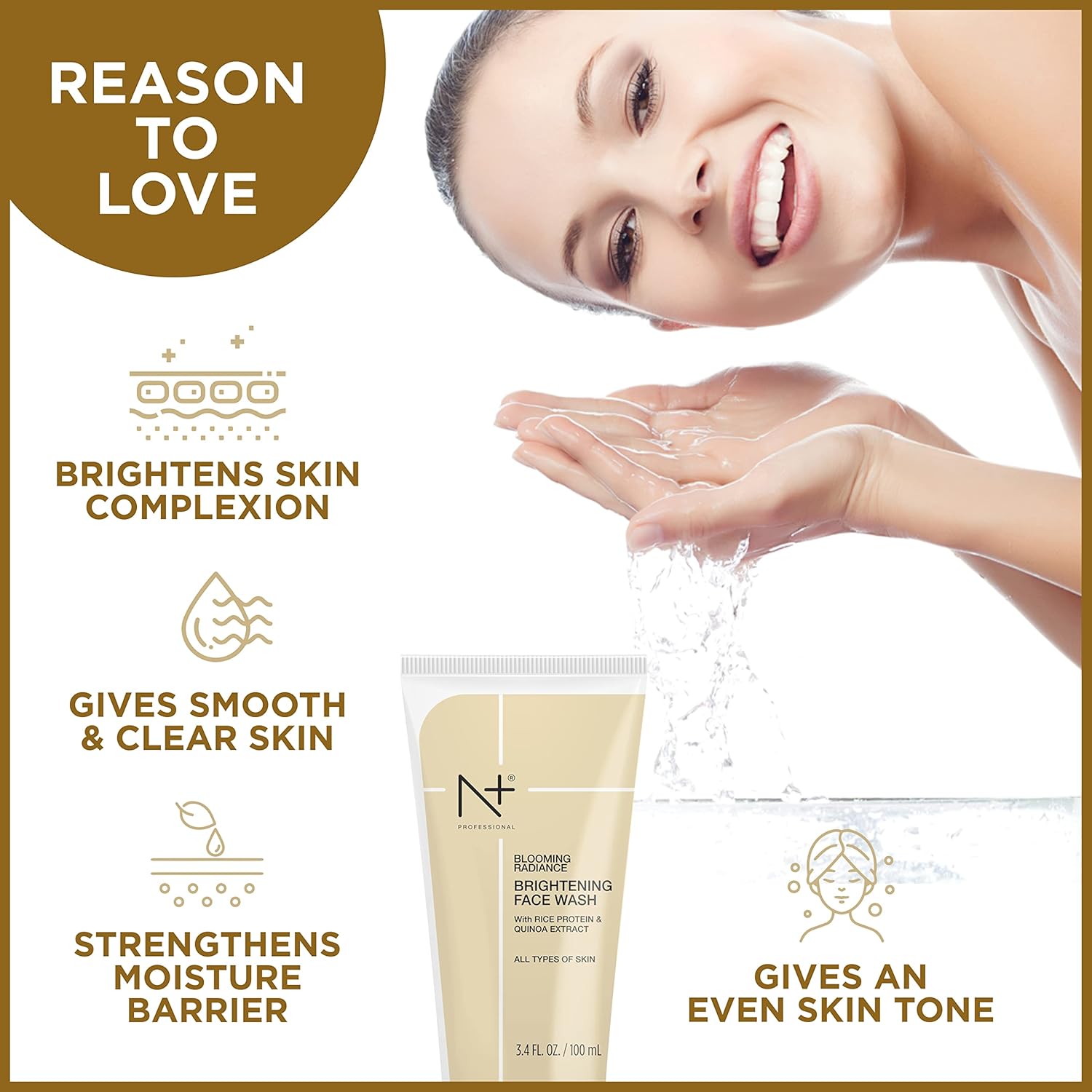 N Plus Professional Blooming Radiance Brightening Face wash