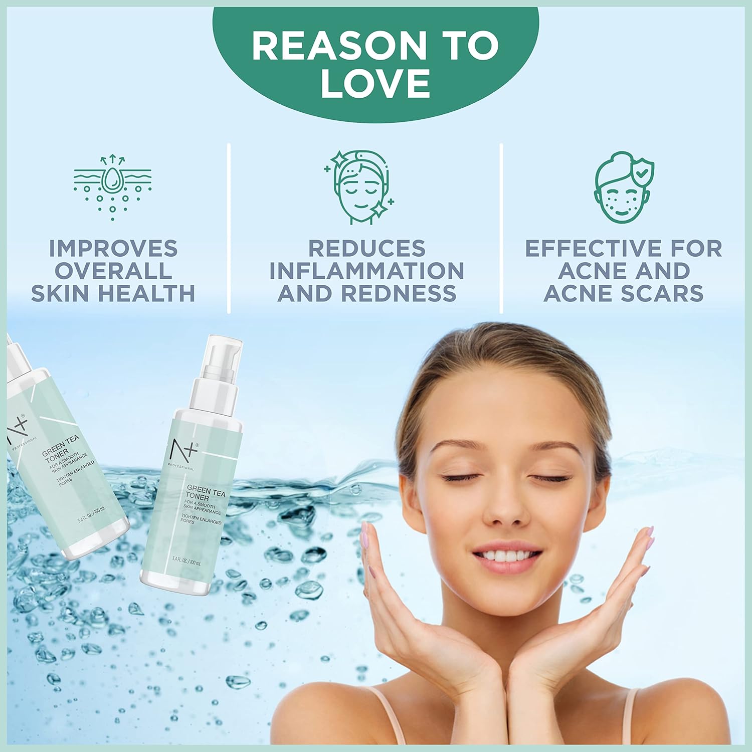 N PLUS N+ Professional Green Tea Toner For Face