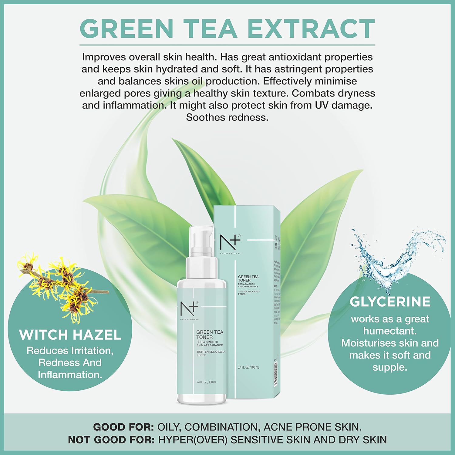 N PLUS N+ Professional Green Tea Toner For Face
