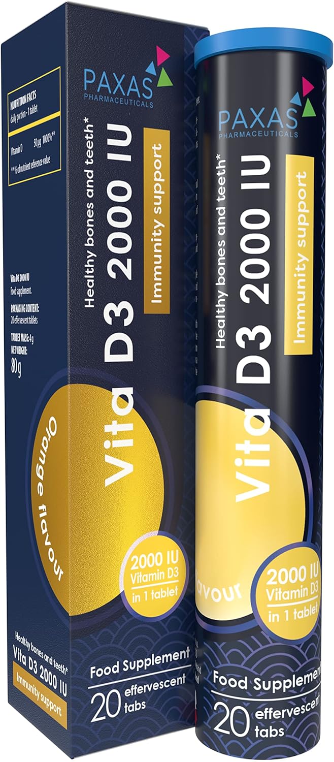 Vita D3 2000 IU I 20 Effervescent Tablets