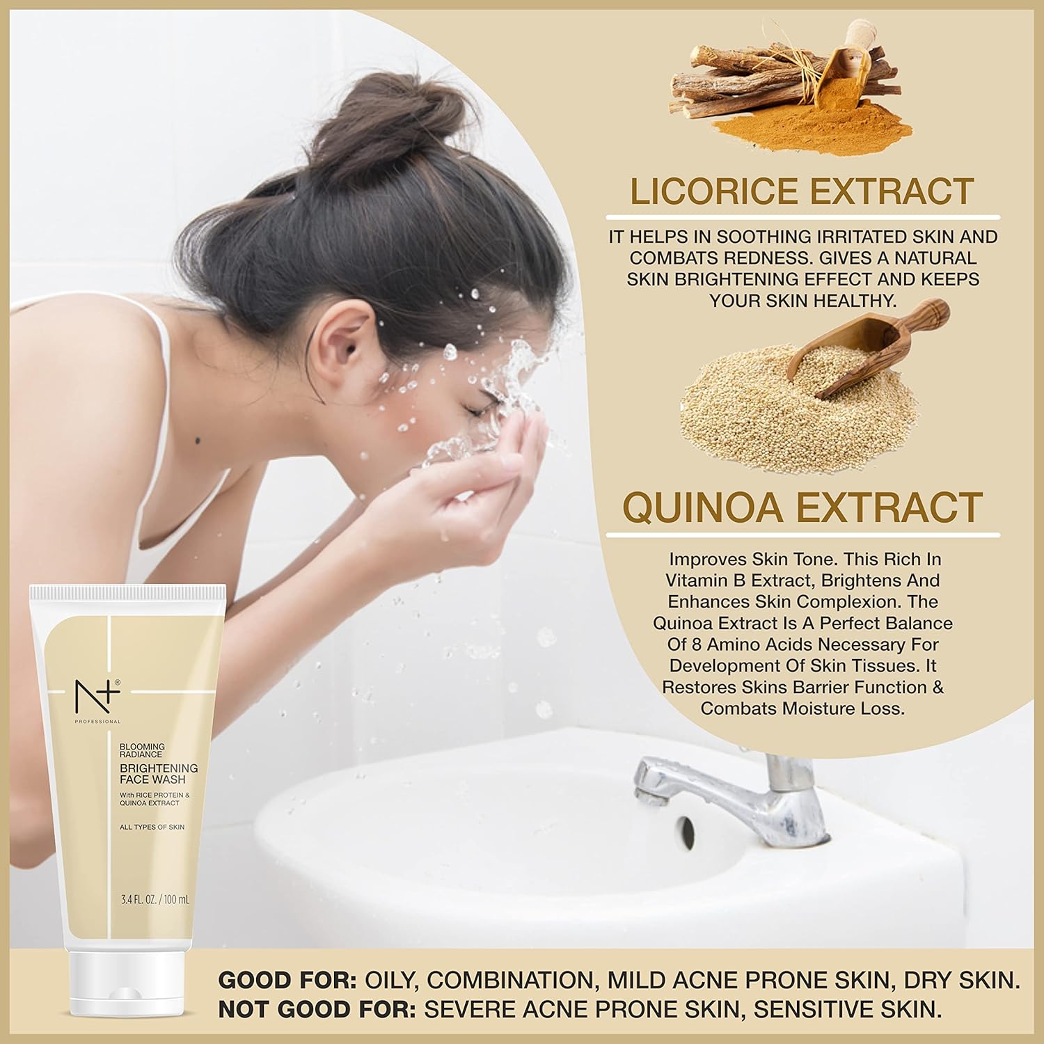 N Plus Professional Blooming Radiance Brightening Face wash