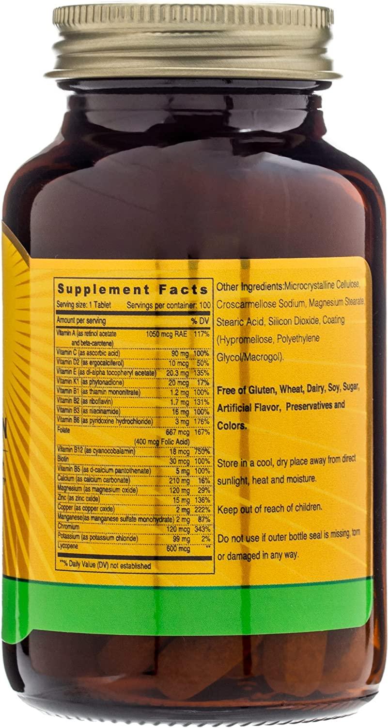 Sunshine Nutrition A To Z Men Multivitamin 100 Tablets - Wellness Shoppee