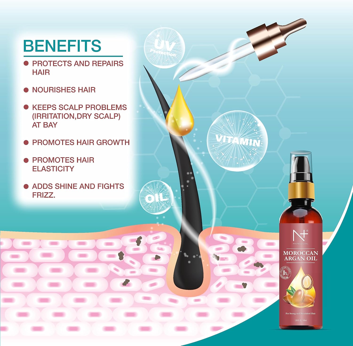 N Plus Professional Moroccan Argan Oil