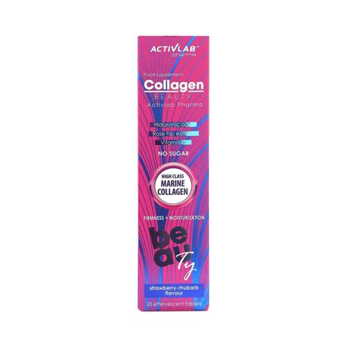Activlab Collagen Beauty No Sugar Effervescent Tablets, Strawberry Flavor, Pack of 20's