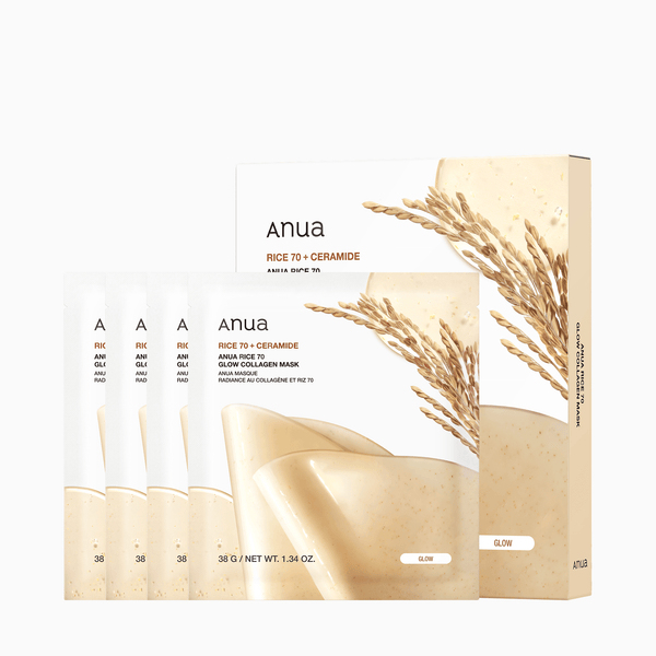 Anua rice 70+ ceramide collegen mask