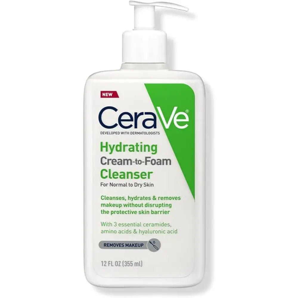 Cerave hydrating cream to foam cleanser 355ml