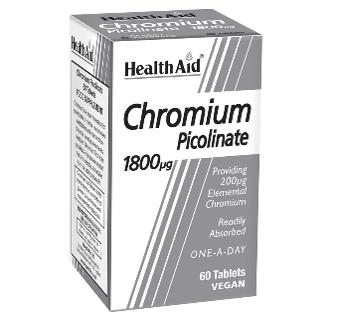 Health Aid Ha Chromium Picolinate 1800Ug Tabs 60'S