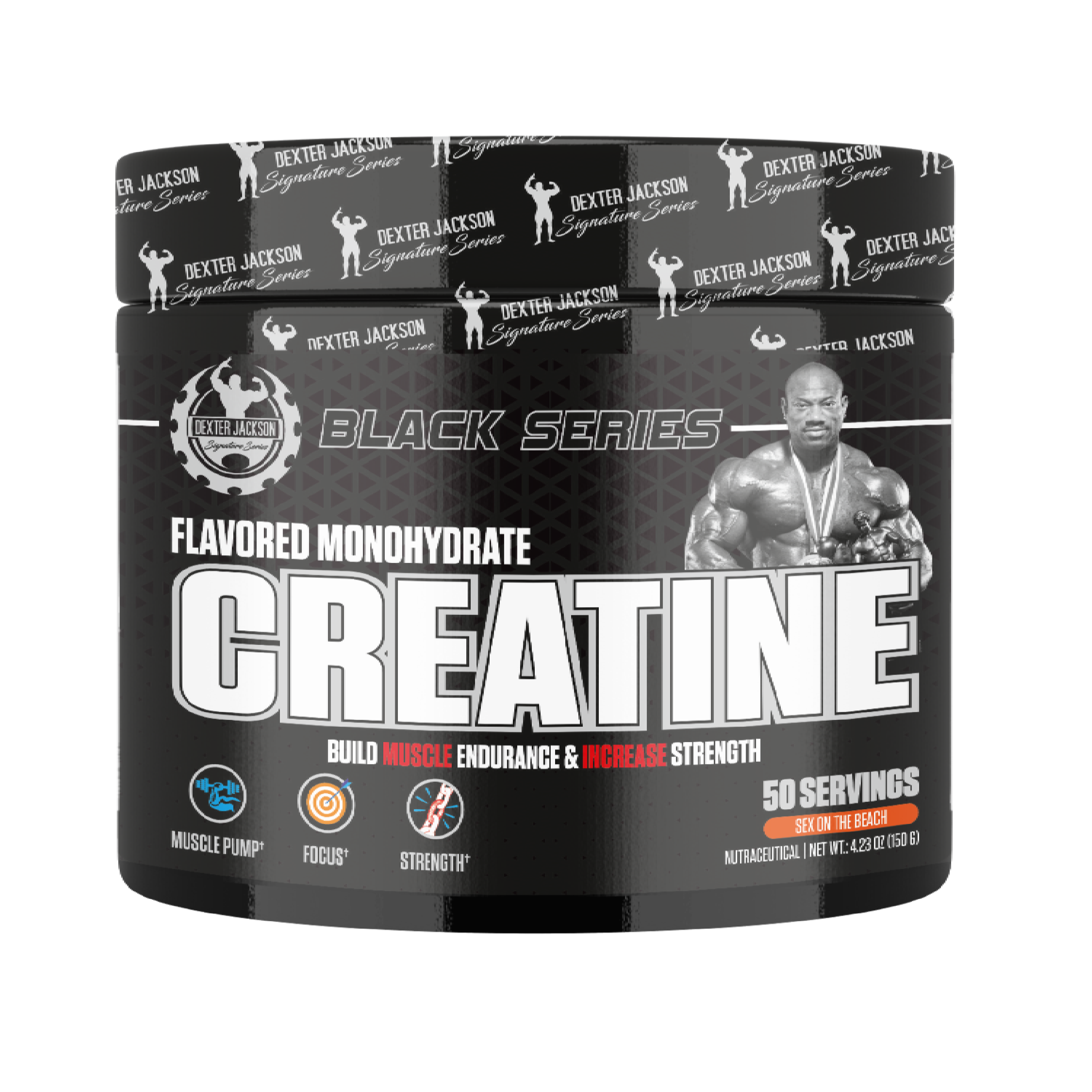 DEXTER BLACK SERIES CREATINE FLAVOURED MONOHYDRATE 50 SERVINGS