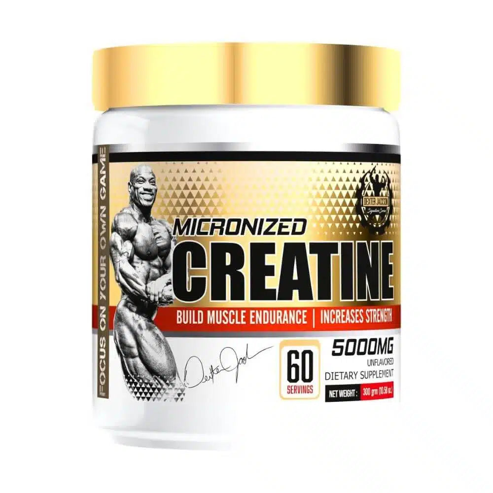 Dexter Jackson Micronized Creatine – Unflavoured 300g for Strength & Performance