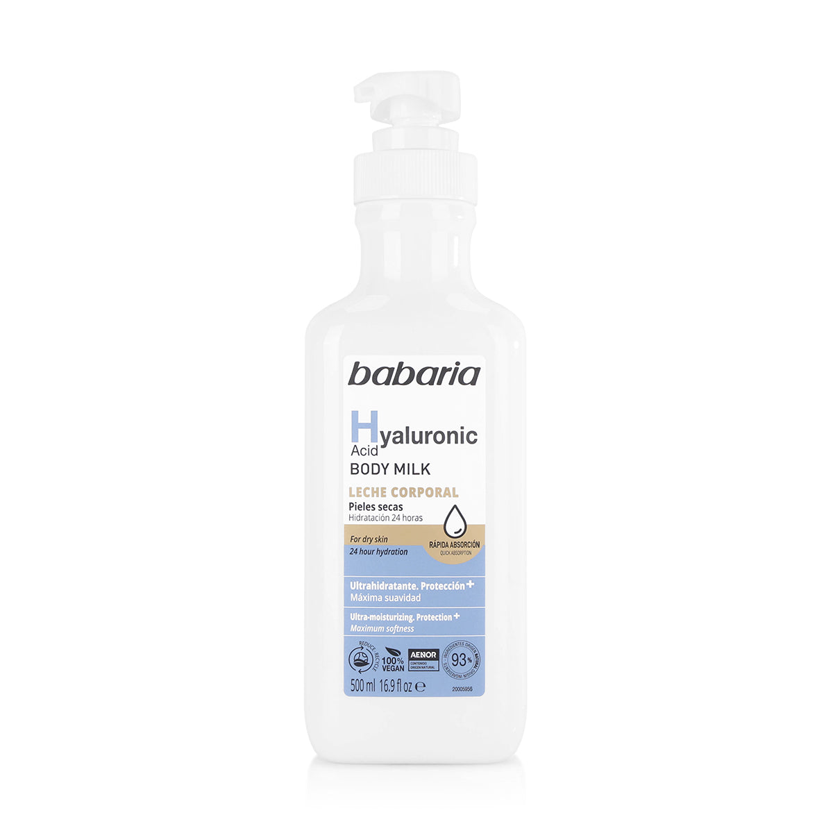 BABARIA Hyaluronic Acid Body Milk - 500ml