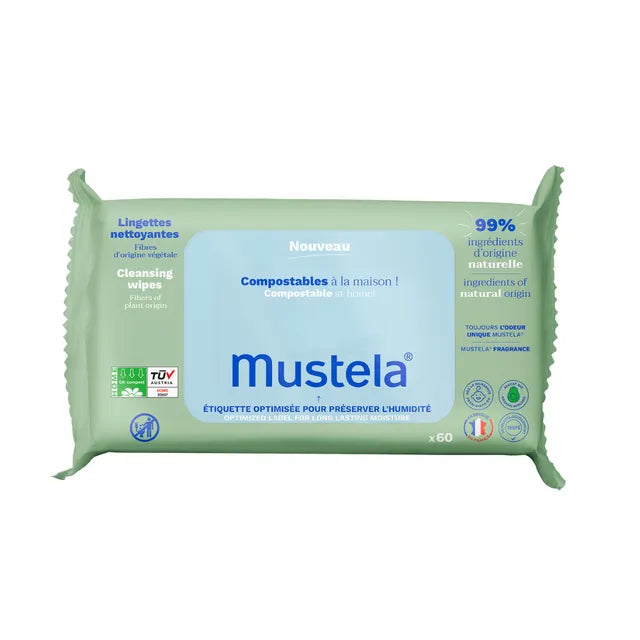 Mustela - Cleansing Wipes - 60 Sheets