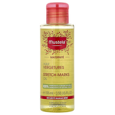 Mustela, Stretch Marks Oil, Fragrance-Free, 3.55 fl oz (105 ml)