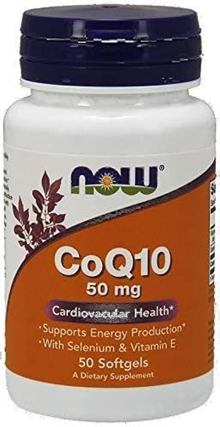Now Co Q10 50 Mg Vitamin E & Selenium Softgels - 50 Softgels
