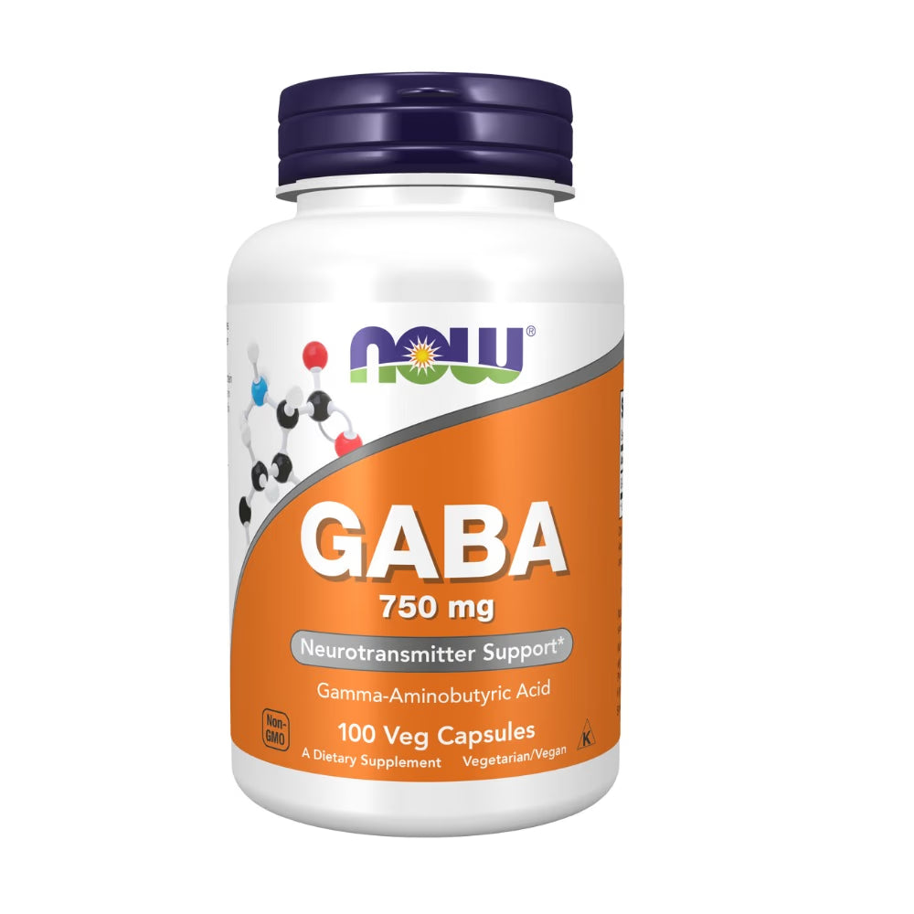 Now GABA 750mg 100 Veg Caps