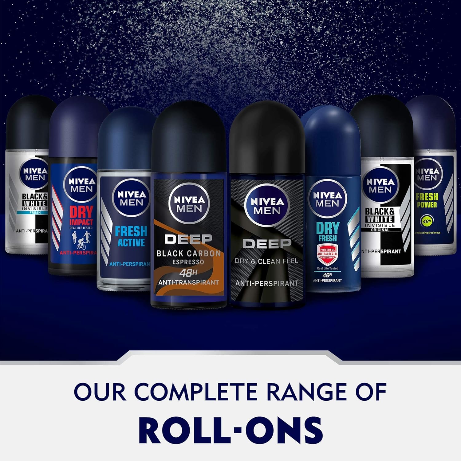 NIVEA, MEN, Deodorant, Invisible Black & White, Original, Roll-On 50ML - WELLNESS OFFER