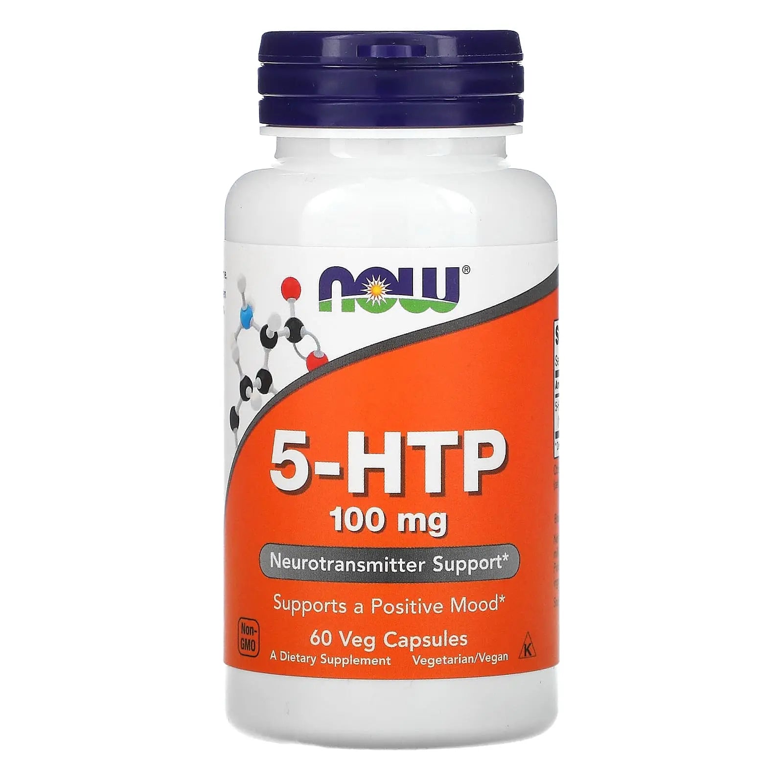 Now 5-HTP, 60 Veggie Capsules, 100 mg
