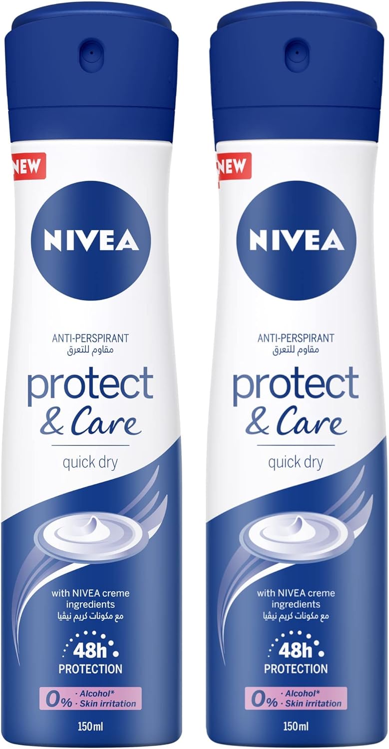 Nivea Protect & Care Antiperspirant Spray For Women, 150 ML - WELLNESS OFFER