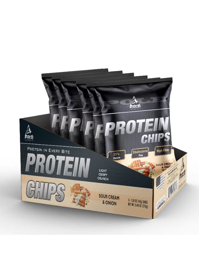 Protein Chips - Sour Cream & Onion (Pack of 6)