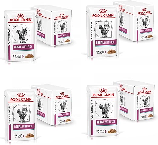 Royal Canin Veterinary Urinary S/O Moderate Calorie | Pack of 4 | 4 x 12 x 85g | Complete Dietary Cat Food | For Dissolving Struvite Stones | Low RSS Value