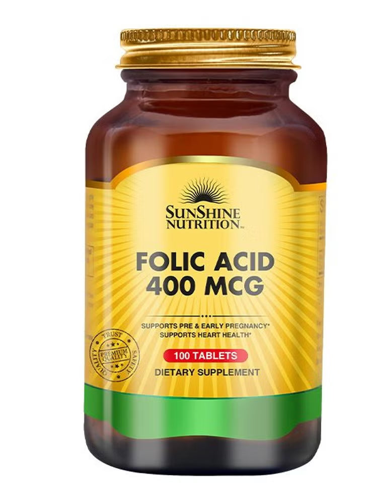 SUNSHINE NUTRITION Folic Acid 400Mcg Tablet 100S