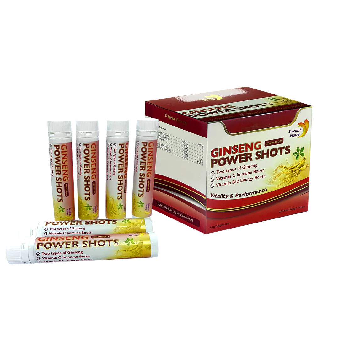 Swedish Nutra Ginseng Power Shots- 20 Shots