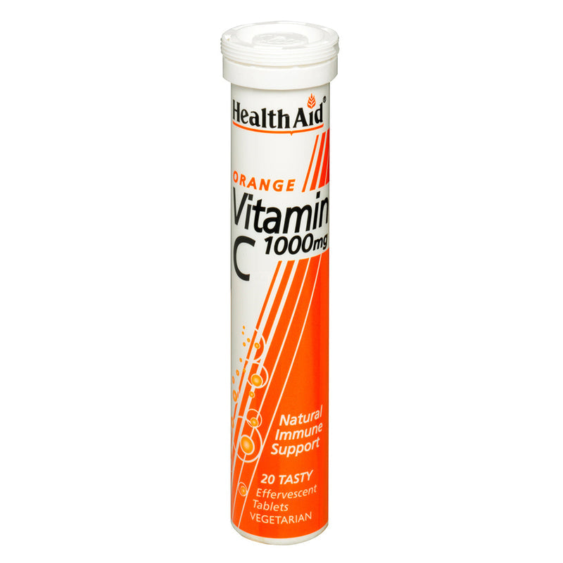 HealthAid Vitamin C 1000mg Orange 20 Effervescent Tablets