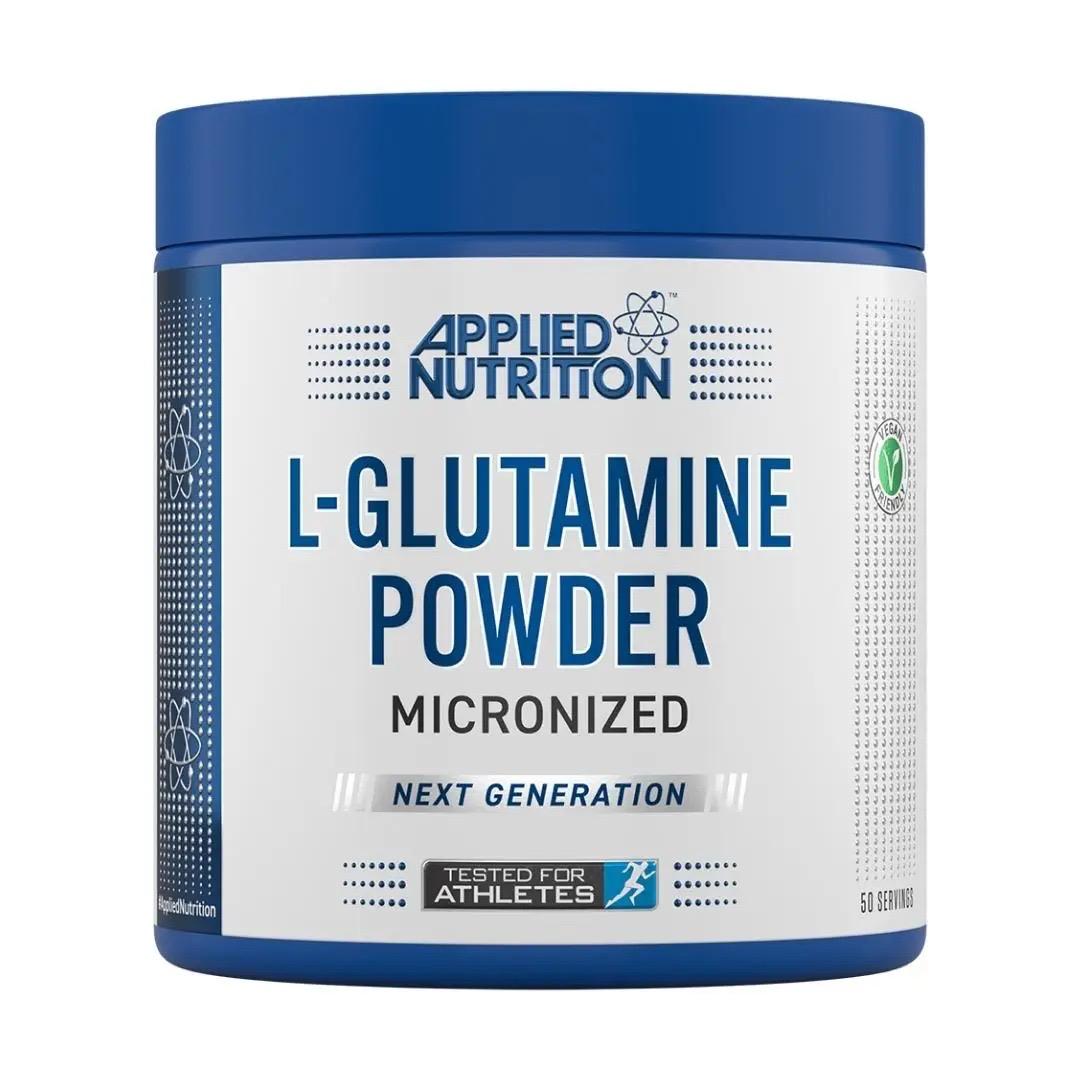 Applied Nutrition L Glutamine Powder - Amino Acid, Muscle Strength & Recovery, Boosts Immune System, Unflavoured (250g - 50 Servings)