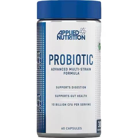 Applied Nutrition Probiotics - Probiotic Complex for Gut Health, Supports Digestion, 10 Billion CFU per Serving, Vegan Supplement (60 Capsules - 30 Servings)