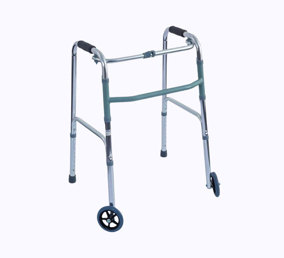 Wolaid Lightweight Folding Walker With Wheels JL9125L