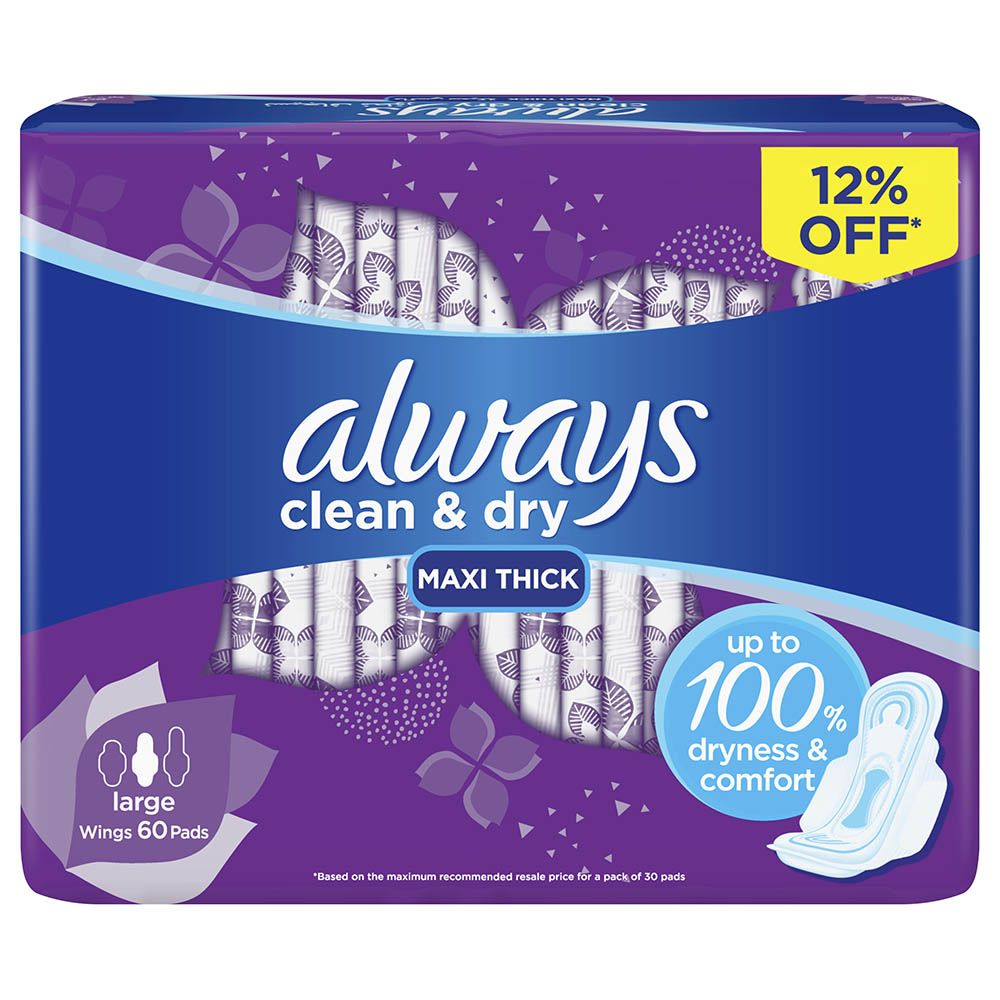 Always - Super + with Wings Pads Dual Pack, 60S