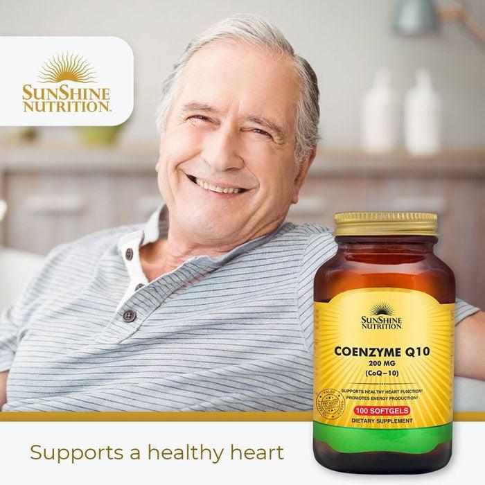 Sunshine Nutrition CoQ10 200mg 100 Softgels - Wellness Shoppee