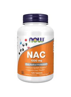 Now NAC (N-Acetyl-Cysteine) 1,000 mg, Free Radical Protection*, 120 Tablets - Wellness Shoppee