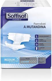 SOFFISOF CLASSIC ADULT DIAPER 70-110cm Medium 15's