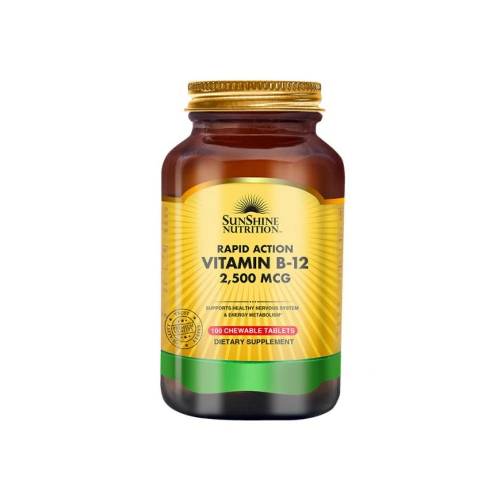 Sunshine Nutrition Vitamin B12 Rapid action 1000 mcg – 100 Tablets